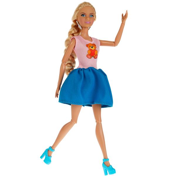 Кукла 29 см София , руки и ноги сгиб, 2 малыша, акс, кор КАРАПУЗ в кор.24шт