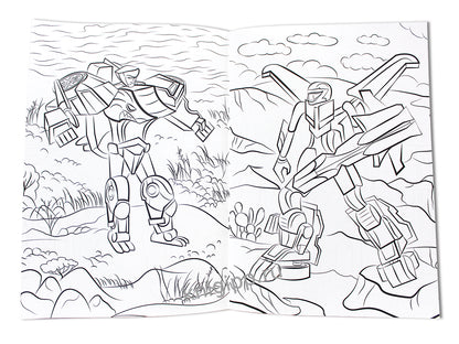 КРУТЫЕ РАСКРАСКИ. МАШИНЫ-РОБОТЫ