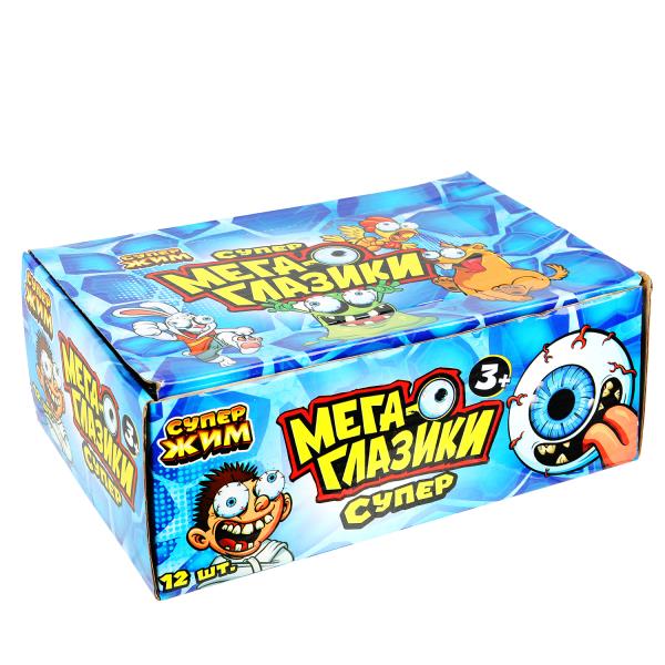 Игрушка мялка пучеглазик лягушка 9,5*3,7 см, светильник Супер Жим уп-12шт в кор.12уп