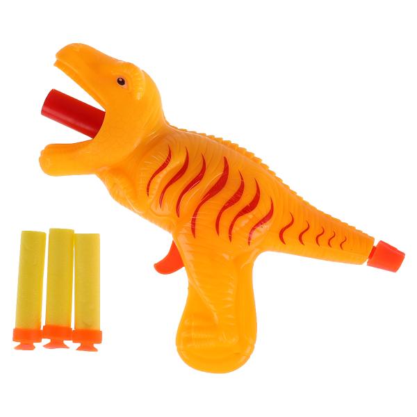 Бластер dinosaure мягкие пули, figurines cor.30*19,8*4,8cm ИГРАЕМ ВМЕСТЕ в kor.2*48шт