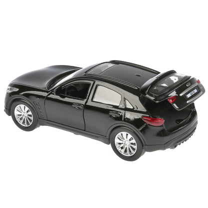Машина металл "INFINITI QX70", длина 12см, открыв. двери, инерц, черный в кор Технопарк в кор.2*36шт