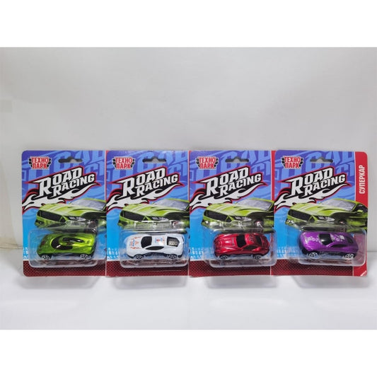 Machine en métal ROAD RACING SUISSE 7 cm, dans un assortiment, en blister. Parc technologique en cor.2*288шт