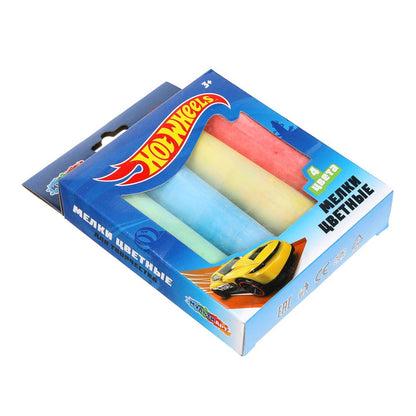 Мелки цветные , 4 цв. Хот Вилс МУЛЬТИ АРТ в кор.48наб