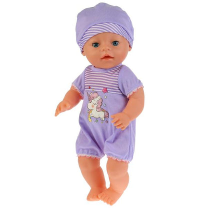 Пупс 40см, функц. на бат., пьет и писает, с аксесс., в ассорт. в кор. в кор.8шт