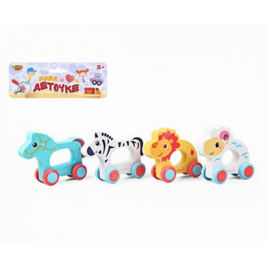 Каталка лошадка в ассорти. в пак. в кор.2*60шт