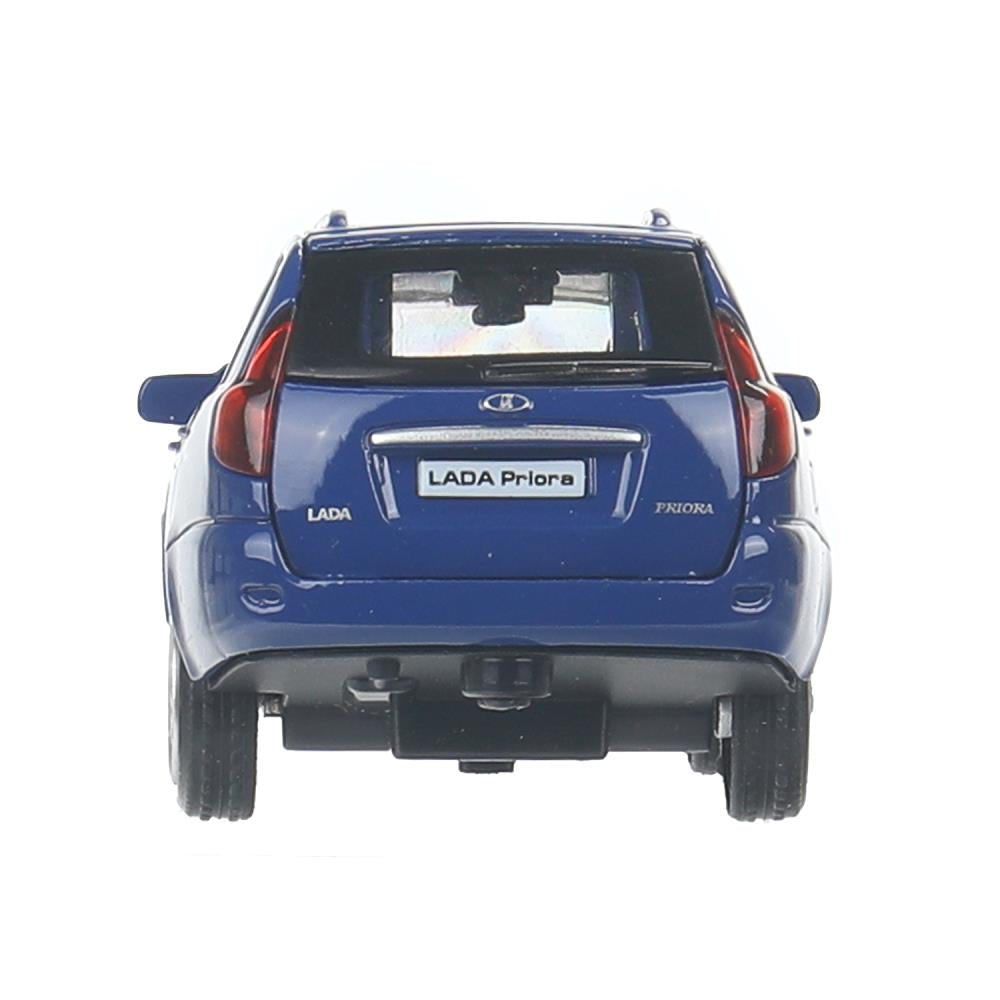 Machine en métal LADA PRIORA pour une voiture de 12 cm, deux roues, un moteur, une carrosserie, dans la couleur. Parc technologique dans le cor.2*36шт