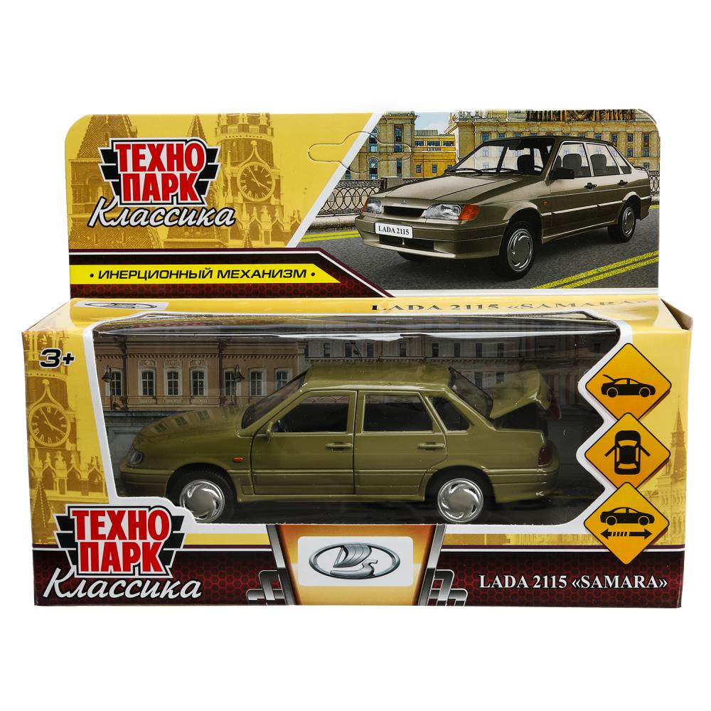 Machine en métal vaz-2115 "samarra" d'une longueur de 12 cm, double, sero-zeleny, cor. Parc technologique dans le cor.2*36шт