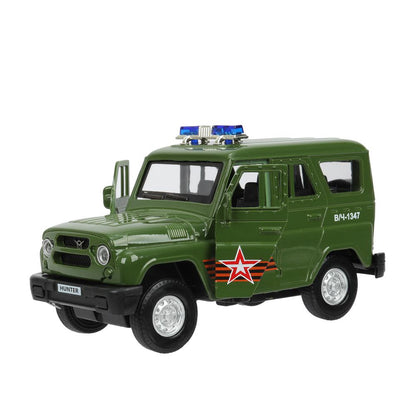 Machine en métal pour le travail du bois UAZ HUNTER АРМИЯ РОССИИ 12 см, двер, багаж, ин, кор. Parc technologique dans le cor.2*36шт