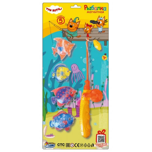 Игра рыбалка Три Кота магниты, блист.16,5*36,5*4см ИГРАЕМ ВМЕСТЕ в кор.2*72шт