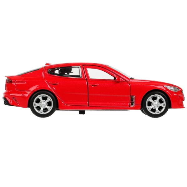 STINGER-12-RD336380 Machine métallique KIA STINGER pour voiture 12 cm, double, bagage, moteur, rouge, cor. Technologie