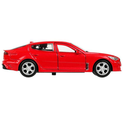 STINGER-12-RD336380 Machine métallique KIA STINGER pour voiture 12 cm, double, bagage, moteur, rouge, cor. Technologie