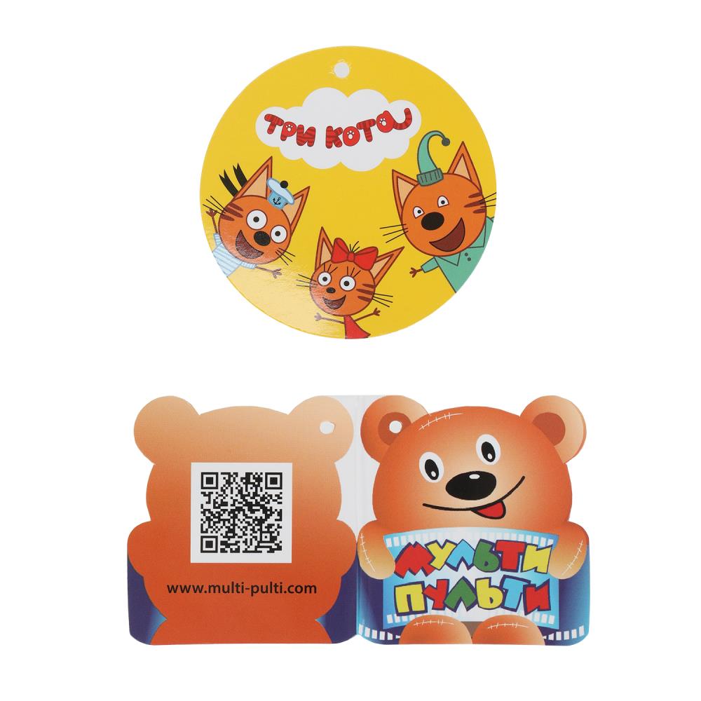 Игрушка мягкая Три Кота три кота Коржик 17см, диджитал с принтом "МУЛЬТИ-ПУЛЬТИ" в кор.96шт