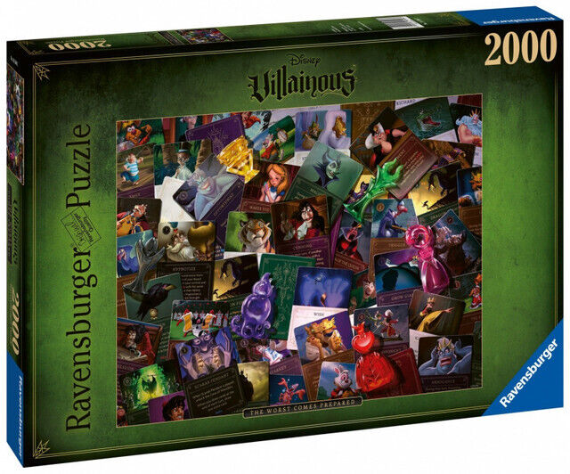Ravensburger. Пазл карт. 2000 "Диснеевские злодеи" арт.16506