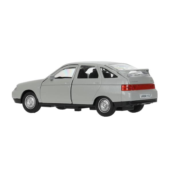 Машина металл ваз-2112 12 см, двери, багаж, светло-коричневый, кор. Технопарк в кор.2*36шт