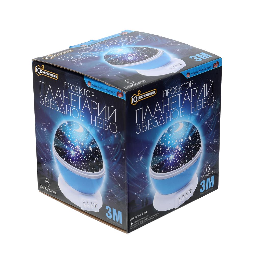 Опыты астрономия проектор "звездное небо", кор IQ Эксперимент в кор.2*24шт