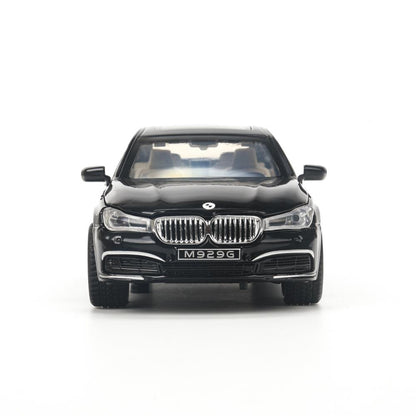 Machine en métal pour BMW 760, 22 cm, double, capot, bagage, inertie - en cor.24шт