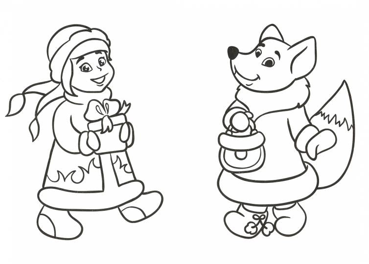 РАСКРАСКА А5 НГ. ЗИМНИЕ ЗАБАВЫ