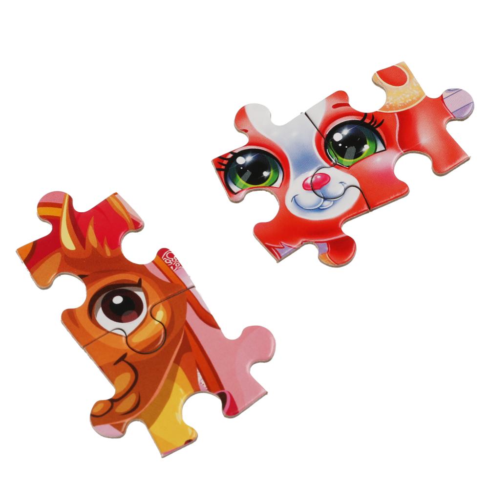 Любимые питомцы. Пазлы классические в коробке. Пазл 104 детали. Умные игры в кор.24шт