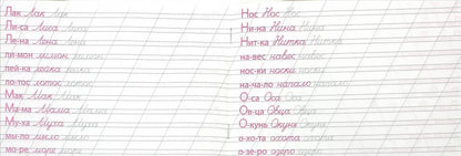 КАЛЛИГРАФИЧЕСКАЯ ПРОПИСЬ А5. альбомная. ПИШЕМ СЛОВА