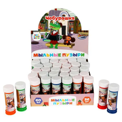 01014-60ЭД Мыльные пузыри СОЮЗМУЛЬТФИЛЬМ Чебурашка 60мл ИГРАЕМ ВМЕСТЕ уп-36шт в кор.6уп