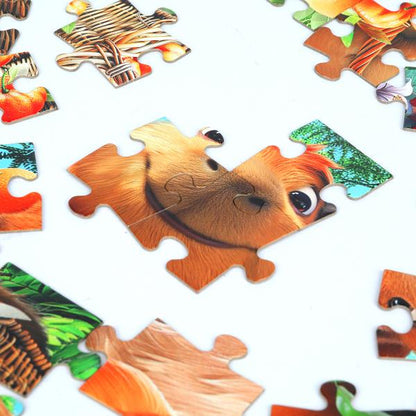 Милые друзья. Пазлы в коробке 60 деталей. 190х141х35 мм. Умные игры. в кор.24шт