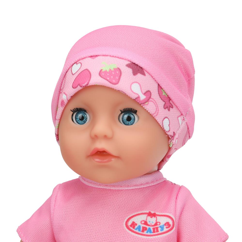 Пупс озвучка Шаинский музыка 25 см, пьет, пишет, закр. глазки, 4 акс КАРАПУЗ в кор.24шт