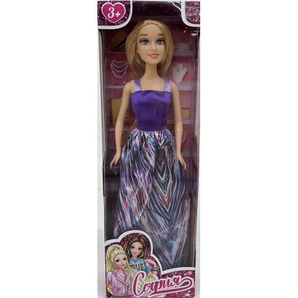 Кукла 29см София, бесшарнирная, кор КАРАПУЗ в кор.24шт