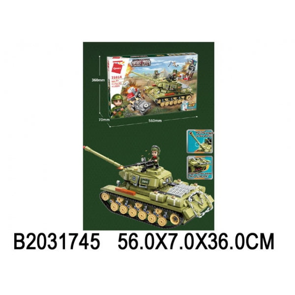 Constructeur en plastique. танк с фигурками и аксесс., 858дет. dans le cor. dans le cor.6шт