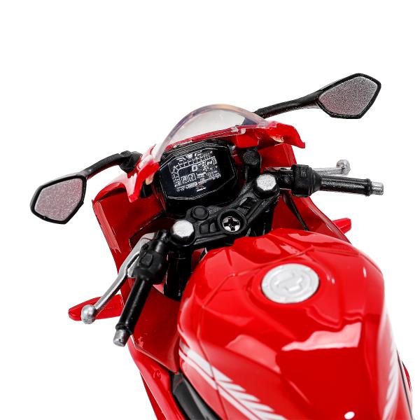Модель металл suzuki gsx-r1000 МОТОЦИКЛ, 17 см, вращающийся руль, подвеска Технопарк в кор.24шт