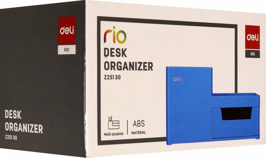 Органайзер наст. Deli EZ25130 Rio 4отд. голубой