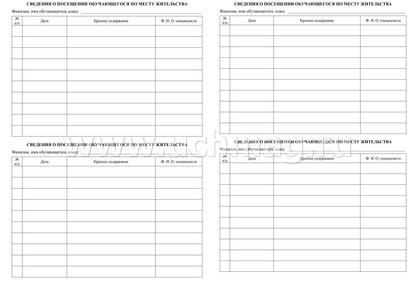Журнал индивидуальной работы с обучающимися (Формат А4, блок писчая 60, обл. офсетная 160) 32 стр.