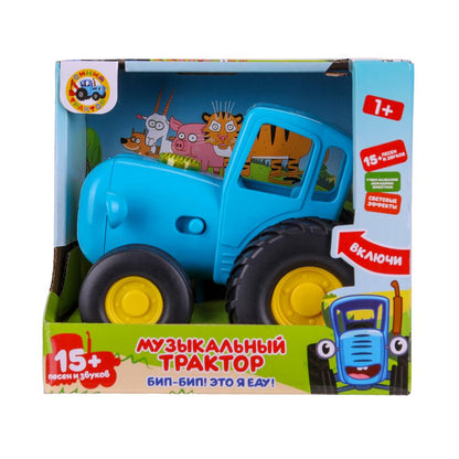 Музыкальный ТРАКТОР СИНИЙ ТРАКТОР 15 песен,звуков в кор. Умка в кор.72шт