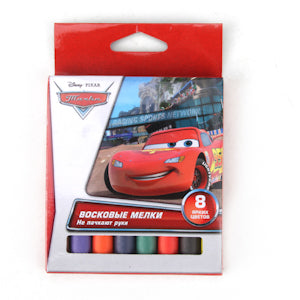 НАБОР ВОСКОВЫХ МЕЛКОВ "MULTI ART" ДИЗАЙН "DISNEY CARS" 8 ЦВЕТОВ, ДИАМ. 11ММ В КОР. в кор.12*12шт