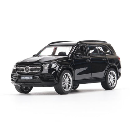 Машина металл MERCEDES-BENZ gls class amg 12см, дв,баг,ин,черный, кор. Технопарк в кор.2*36шт