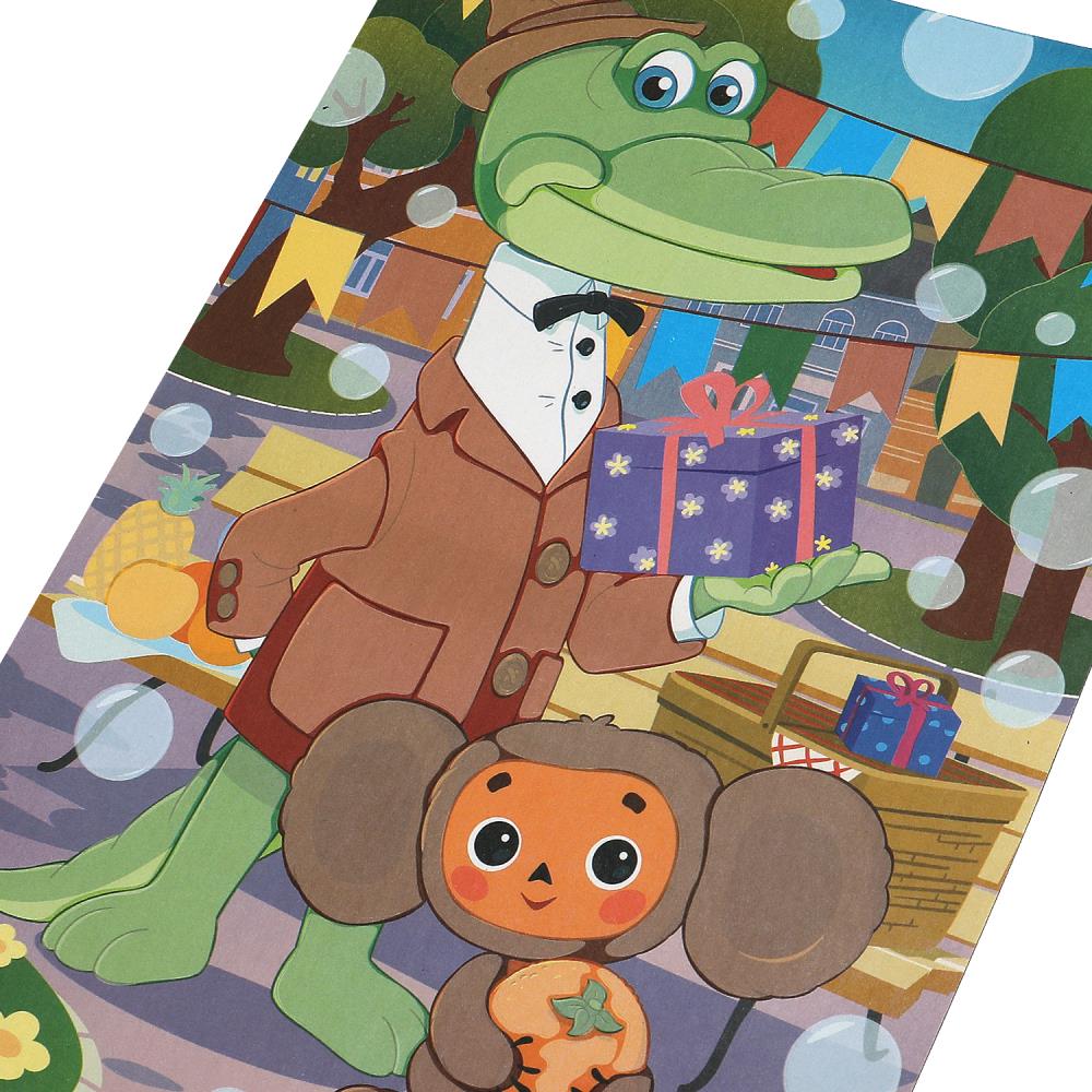 Аппликация из фольги 17*23 см Чебурашка МУЛЬТИ АРТ в кор.100шт