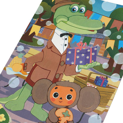 Аппликация из фольги 17*23 см Чебурашка МУЛЬТИ АРТ в кор.100шт