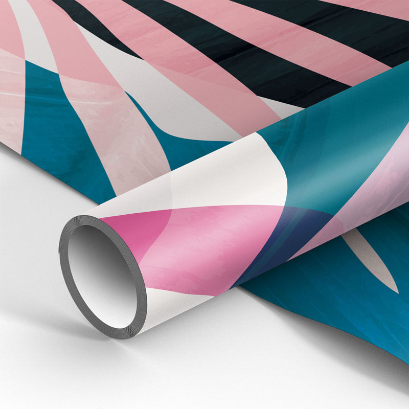 Упаковочная бумага, глянцевая 70*100см, MESHU "Tropical Flower", 90г/м2