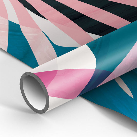 Упаковочная бумага, глянцевая 70*100см, MESHU "Tropical Flower", 90г/м2