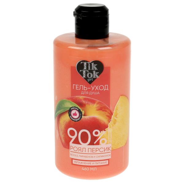 Gel pour la douche роял персик 460 ml crazy food TIK TOK GIRL en cor.6шт