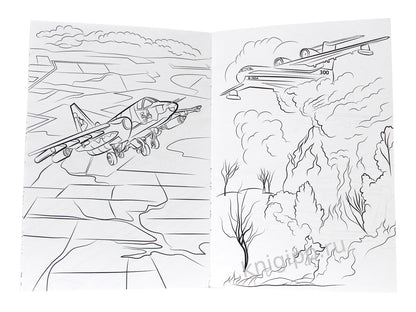 РАСКРАСКА А5 эконом. САМОЛЁТЫ