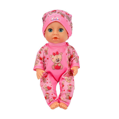 Пупс озвучивает 20см, пьет, пишет, закр. глазки, 3акс КАРАПУЗ в кор.24шт