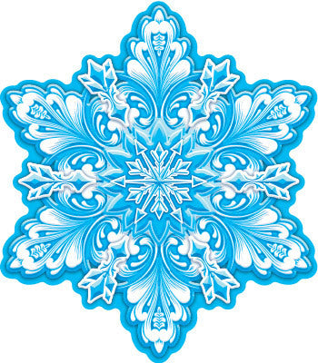 М-15257 Figurine en forme de Vырубная. Снежинка. Двухсторонняя - группа Снежинки