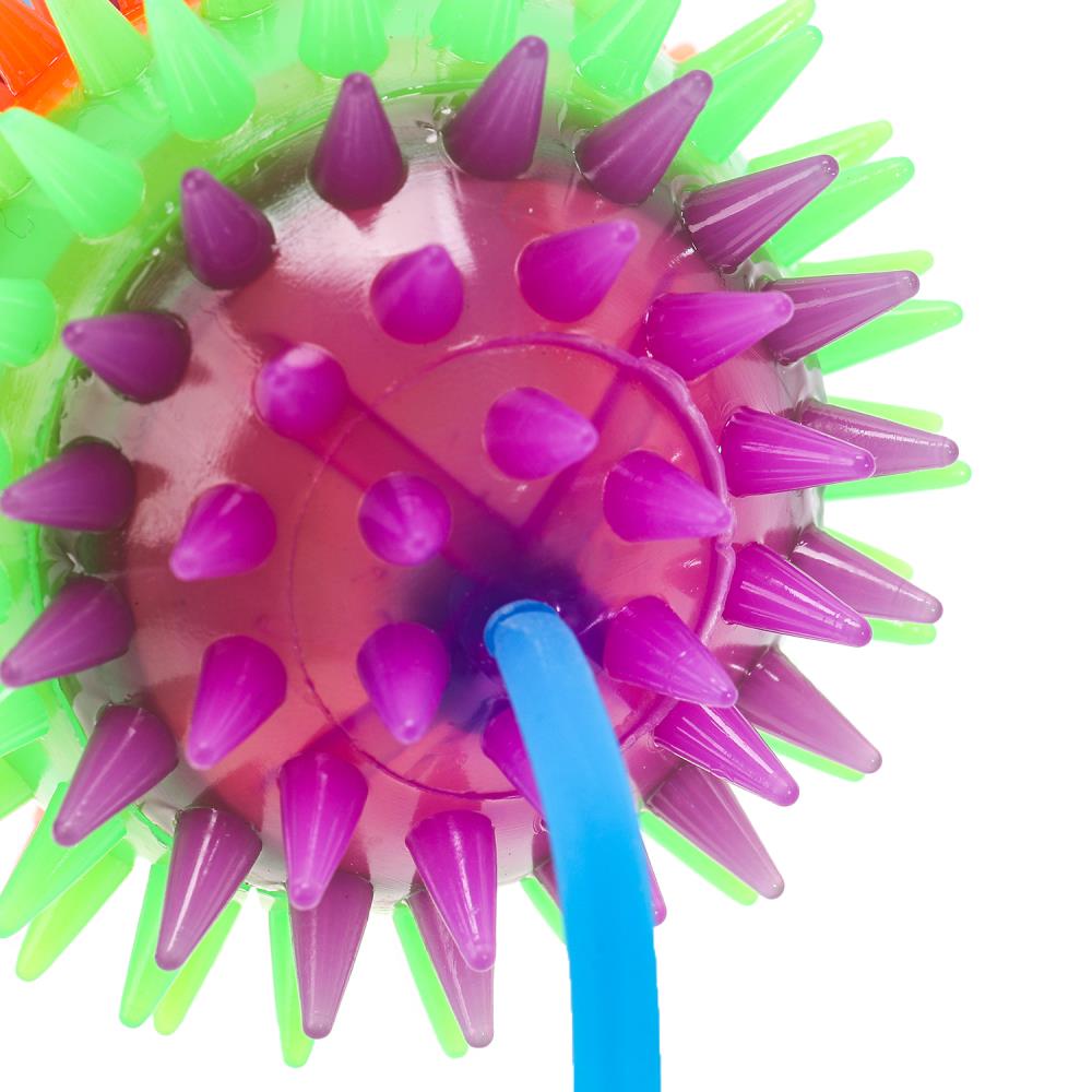 Игрушка жмяка мяч Со светом 6см, цвета в сборе, светодиод 12шт Супер Жим уп-12шт в кор.24уп