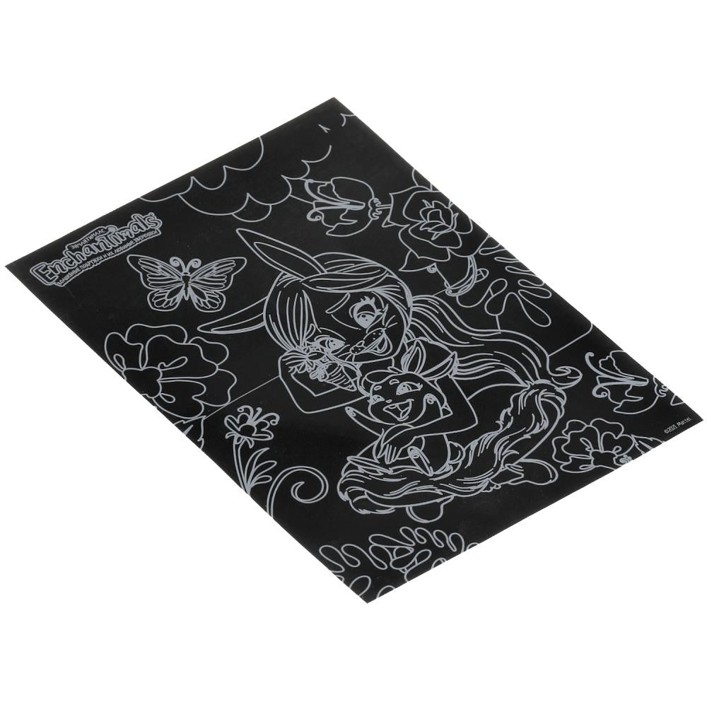 Набор д/дет творчества ЭНЧЕНТИМАЛС гравюра 18*24 см, золотая МУЛЬТИ АРТ в кор.120шт