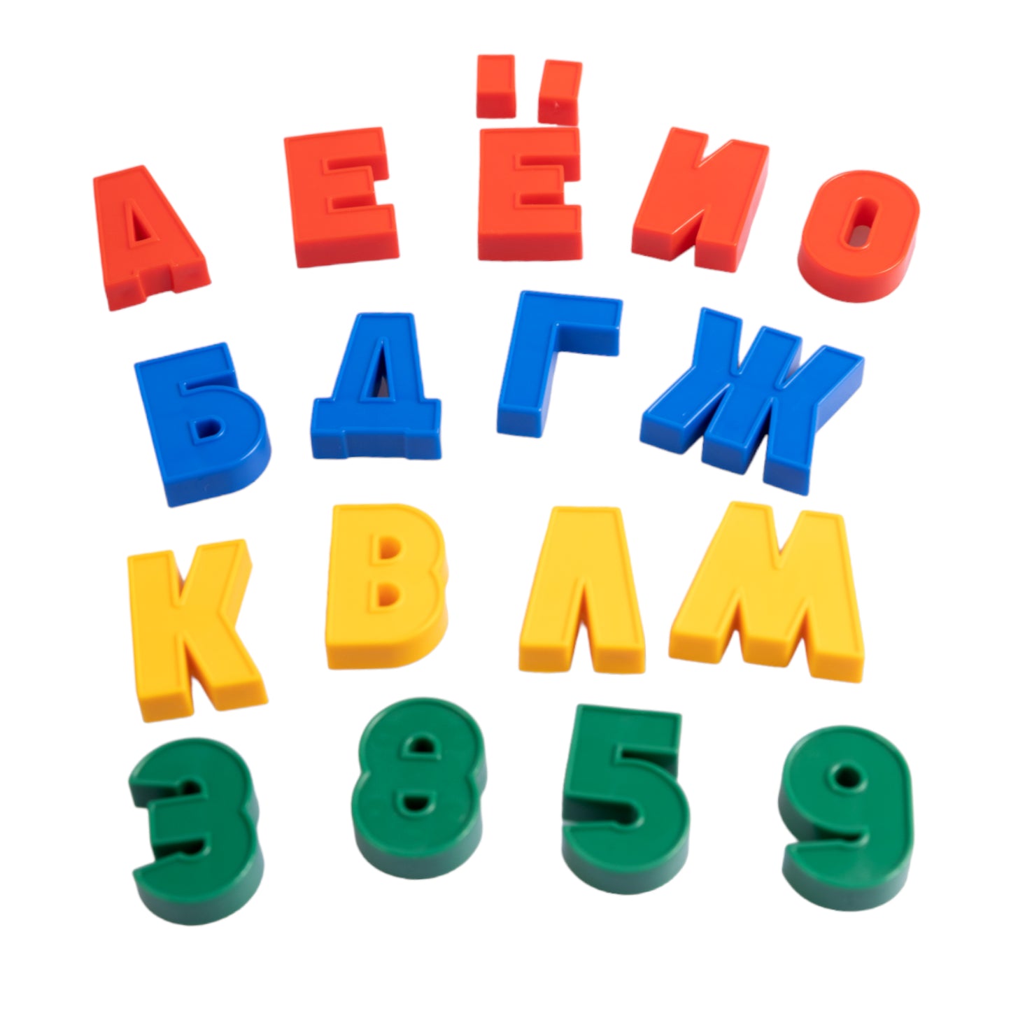 МАГНИТНАЯ КАССА. НАБОР БУКВ И ЦИФР (H=25, 78 ШТ.) в кор.15шт