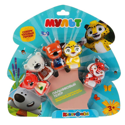Jeu en plastique pour vans МУЛЬТ пальчиковый theatre muult, 5 шт. dans un assortiment. КАПИТОШКА в кор.2*12шт