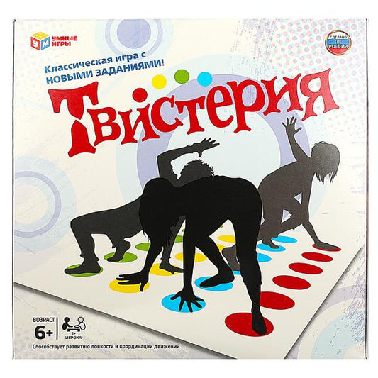 Твистерия. Комнатная игра. 285х280х40 мм. Умные игры в кор.20шт