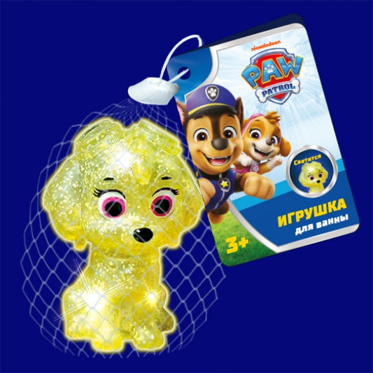 Игрушка для ванны Щенячий Патруль Скай Со светом 1 шт, сетка КАПИТОШКА в кор.100шт
