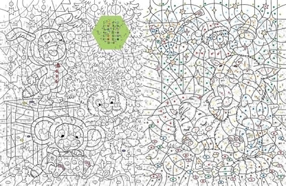 Зенюк. Про Федю, Васю и Тосю. Раскраска по номерам