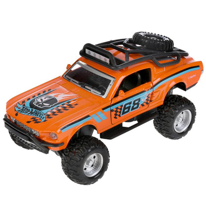 FY628-1 304277 Машина металл свет-звук hot wheels СПОРТКАР, 12,5 см, двери, инерц, кор. Технопарк в